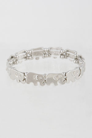Elephant Charm Stretch Braclect 5LAE7